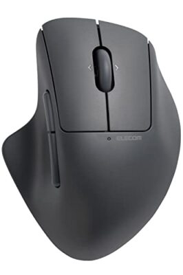 ELECOM Bluetooth Mouse Ergonomic Shape  Silent Click  18-Month Battery Life  200