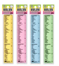 G.T. Luscombe Books of the Bible Colored Rulers Set of 4 (As Shown)