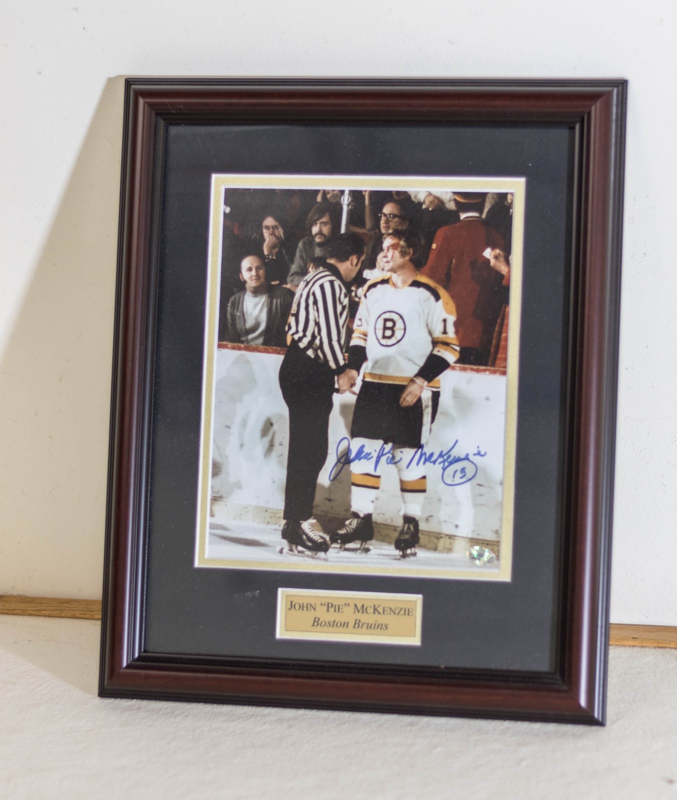 John "Pie" McKenzie 19 Boston Bruins Autographed 8x10 Photo w/ COA