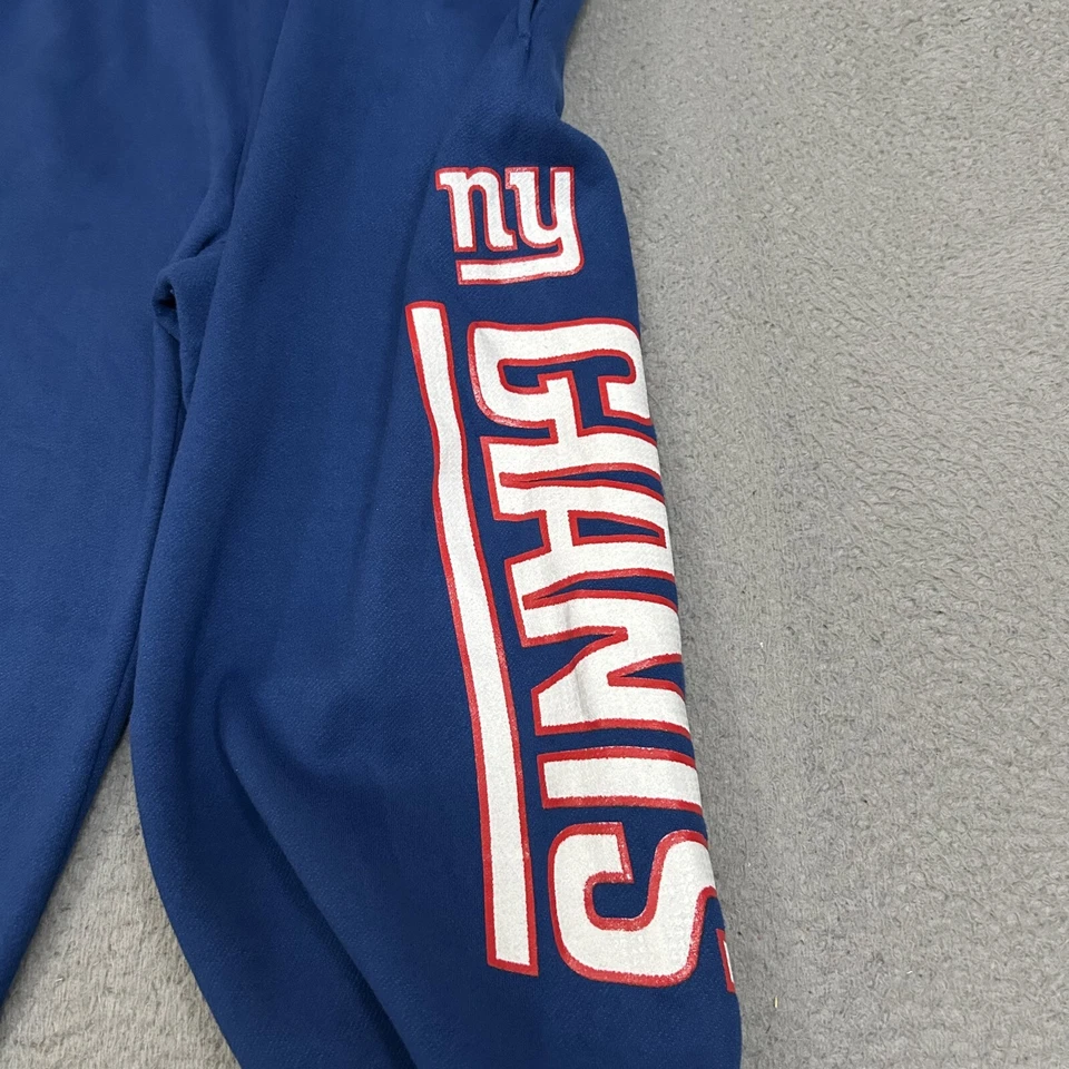 Pantalones de chándal New York Giants para hombre medianos azules polar NFL fútbol majestuoso Foto 3 de 4