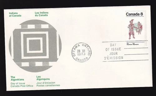 Canada FDC 1973 The Algonkians Couple sc#569, unaddressed