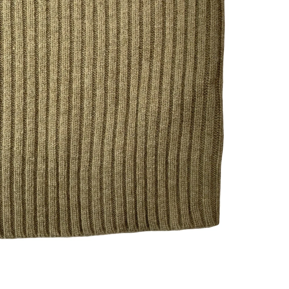 Mens 2XL  LL Bean Light Brown  100 % Merino Wool  Crew Neck Commando Sweater - Image 4 of 4