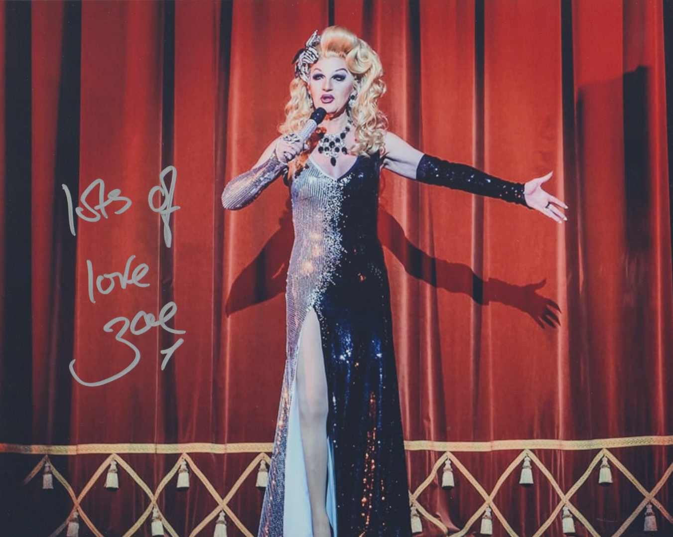 DJ Zoe Signed 8x10 Photo Funny Girls Blackpool Pet Shop Boys Warm