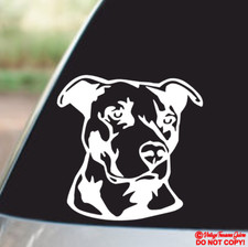 Pitbull Vinyl Decal Sticker Car Window Bumper Wall I Love My Cute Face Adopt Dog