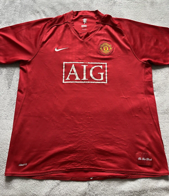 Manchester United -vintage 2008/09 home Nike football jersey shirt
