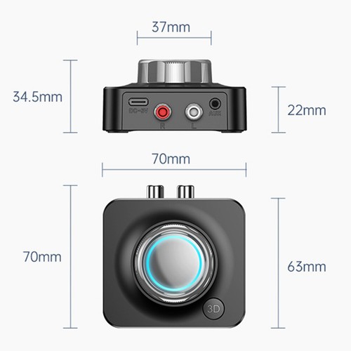 V5.0+EDR Bluetooth Aux Audio Receiver FM Transmitter MP3 Player TF Card Reader - Afbeelding 3 van 17