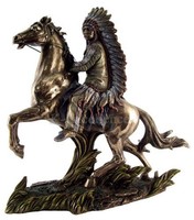 Sioux Chief Sitting Bull Real Bronze Powder Cast Native American Indian Sculptur on sale Sioux Chief Sitting Bull Real Bronze Powder Cast Native American Indian Sculptur on sale
