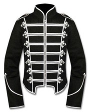 NEW My Chemical Romance Military Jacket black & white Emo Parade Cosplay Costume