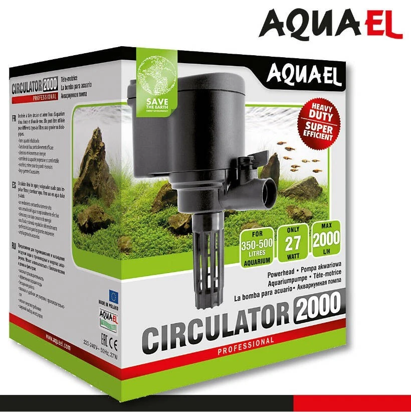Aquael Circulator 2000 Umwälzpumpe Aquarienpumpe Zubehör Strömung Sauerstoff - Bild 1 von 3