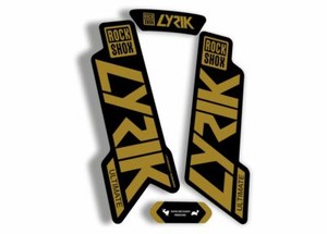 Rock Shox PIKE 2020 ULTIMATE Mountain Bike Cycling Decal Sticker Pale Gold