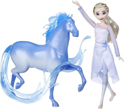 Disneys Frozen 2 Elsa Puppe und Nokk Figur, Spielzeug für Kinder ab 3 Jahren