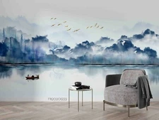 3D Ink Landscape Wallpaper Wall Mural Removable Self-adhesive Sticker150
