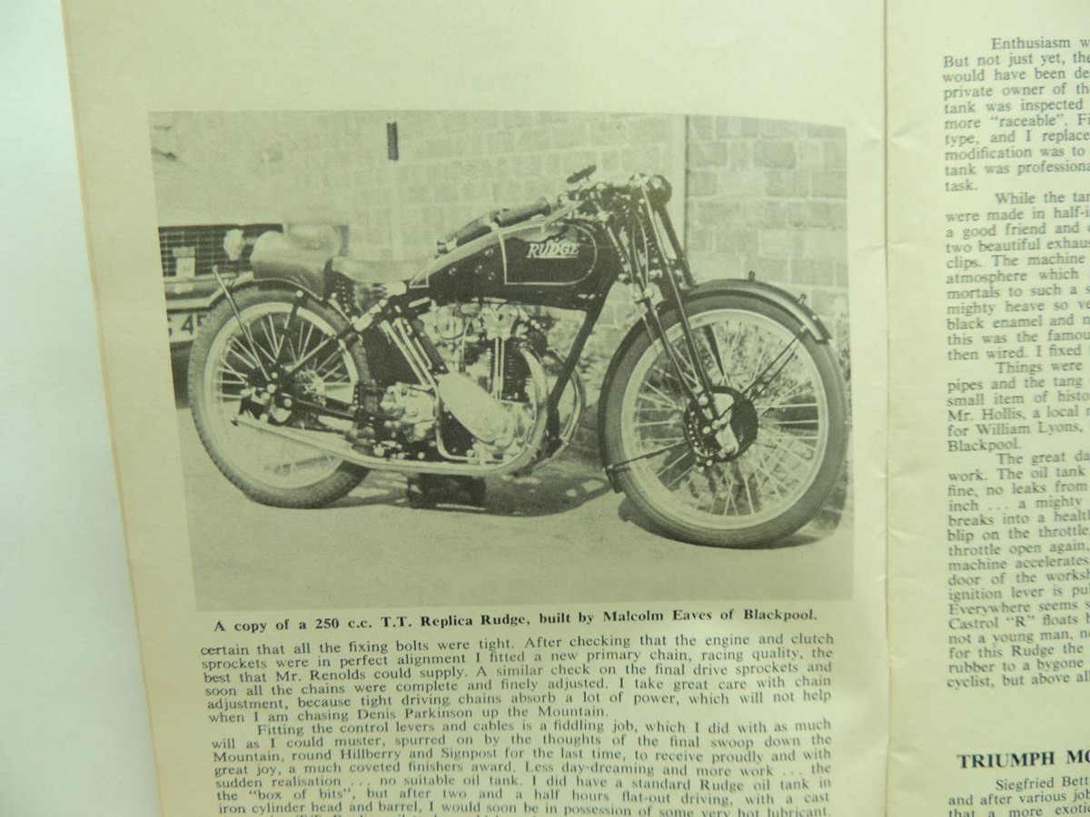 July 1979 Journal Of The Vintage Motorcycle Club Triumph Norton
