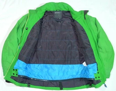 Didriksons Storm System Kinder Jacke Jungs warme Grün gr. 170 kurz Kragen Logo - Bild 1 von 4