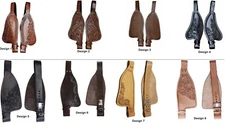 Western Horse Saddle Replacement Leather Fenders Pair Set for Adult Horse