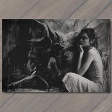 Art Print Girl Monster Weird Creepy Imaginary Friend Nightmare Scary Unusual Pet