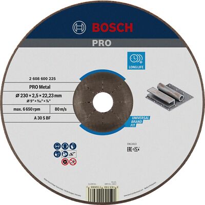 Bosch Power Tools Trennscheibe230X2,5Mm F. Metall 260860022 Neu