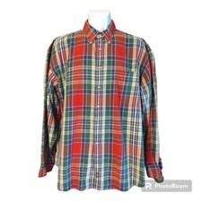 Vintage Dockers Levi's Plaid Shirt Button Down Checked Shirt XL Long Sleeve