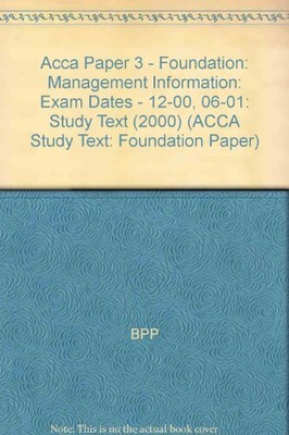 Study Text (2000): 3 (ACCA Study Text: Foundati..., BPP