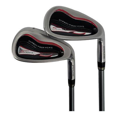 Orlimar Spectre Stainless PW SW Pair of Wedges Aldila VX A Flex 37'' Golf Clubs