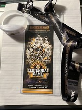 Boston Bruins Centennial Commemorative Game Ticket &bracelet 100 years of Hockey