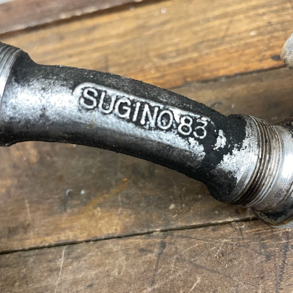 1983 Sugino Crank Set 165 mm Old School BMX 83 1 Piece Japan 80s 1PC OPC Race A2 - Image 2 of 4