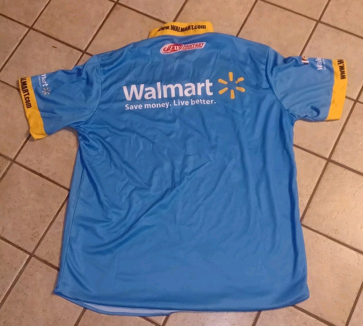 FLW Tour Walmart fishing Team Jersey Shirt LAKE ERIE WALLEYE