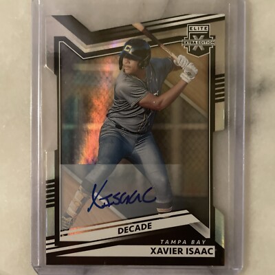 2022 Elite Extra Edition Xavier Isaac Die-Cut Decade Autograph 