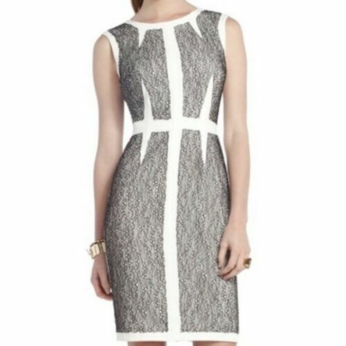 Robe BCBG MAX AZRIA - Mini Robe En Maille Col Rond Manches Courtes, Couleur Lt. Stone, Taille XS (Neuve Avec étiquette)