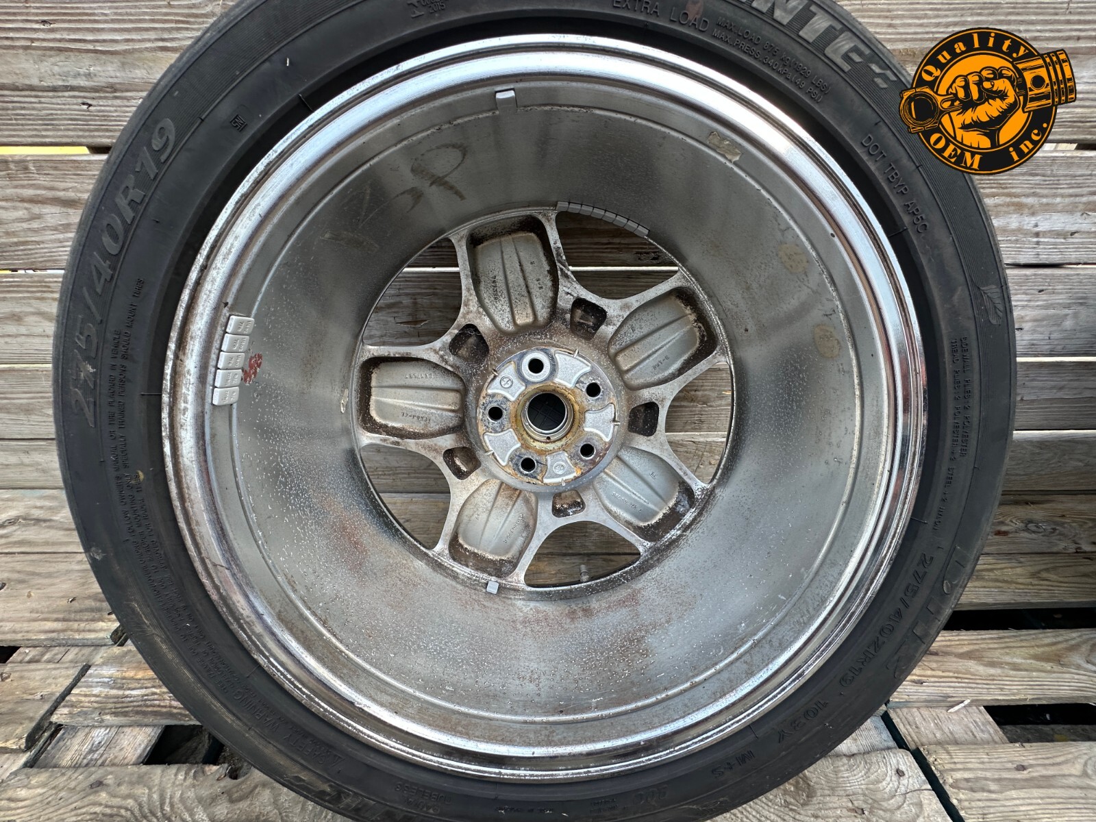 2003-2010 BENTLEY CONTINENTAL - FACTORY WHEEL RIM 9Jx19 19" W/ TIRE 275/40 R19