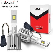Lasfit 880 Led Fog Driving Light Bulbs 881 899 Xenon White 6000k Super Bright 2x