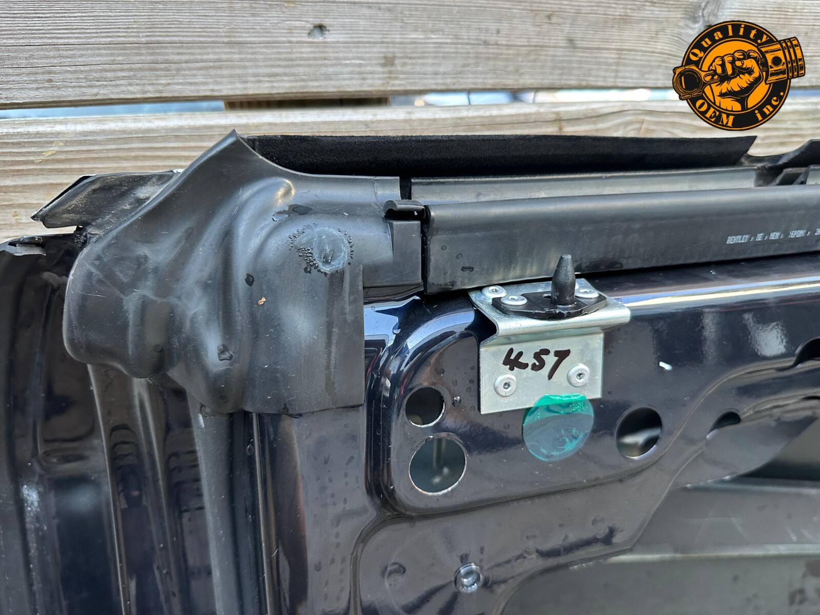 2003-2010 BENTLEY CONTINENTAL GT GTC FRONT RIGHT PASSENGER SIDE DOOR SHELL BLUE