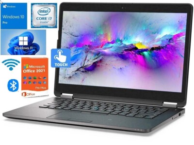 Dell Latitude e7270 i7 12.5'' Touch 8GB 16GB 32GB Ram 256GB 512GB 1TB 2TB SSD