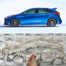 Focus RS Generation 3 Silhouette Line Wall Art