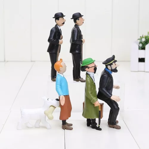 6-Stück Tim und Struppi Figuren Sammlung Tintin Comic Serie Cartoon Doll Figure. - Bild 3 von 7