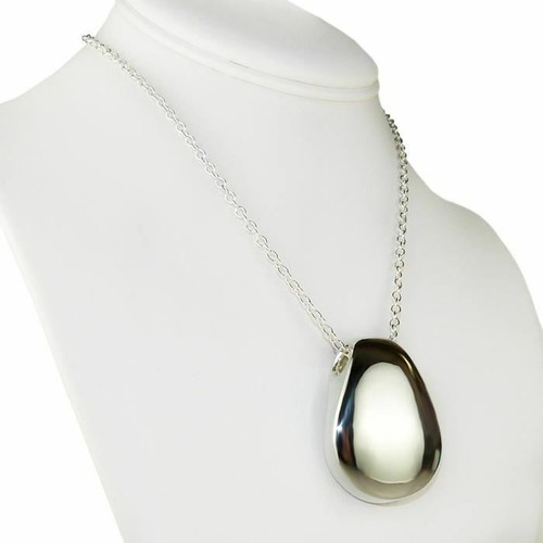 Simon Sebbag Sterling Silver Tear Pendant Necklace on 16" SS Chain PN68 530 - Picture 3 of 7