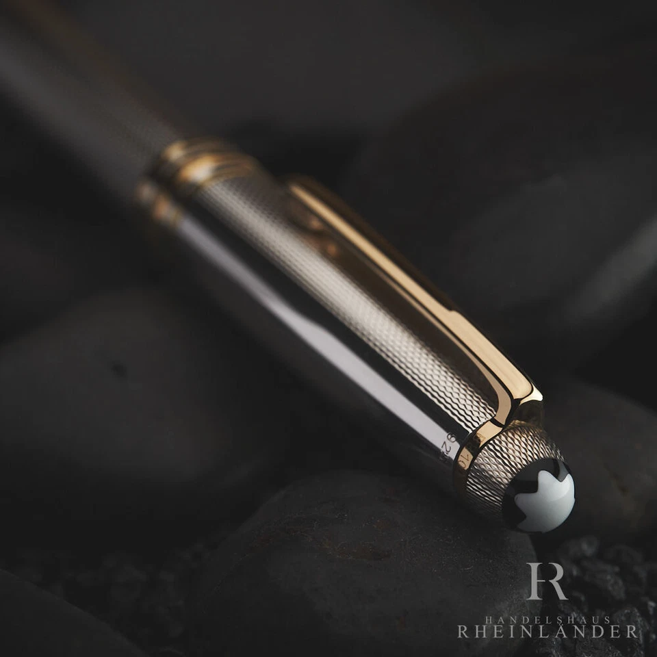 Классический механический карандаш Montblanc Meisterstück Solitaire из чистого серебра 1656 - Изображение 4 из 4