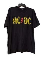 AC DC t shirt XL short sleeve adult unisex 109% Cotton
