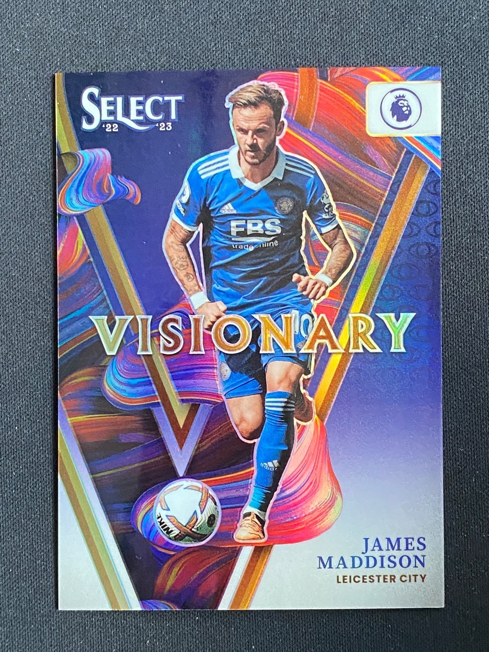 James Maddison 2022-23 Panini Select EPL Visionary Case Hit SSP #19