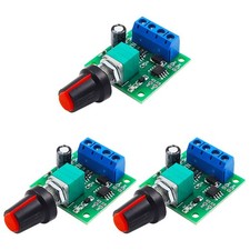 3 Pack PMW Motor Speed Controller Low Voltage DC 1.8V 3V 5V 6V 12V 2A, Adjustabl