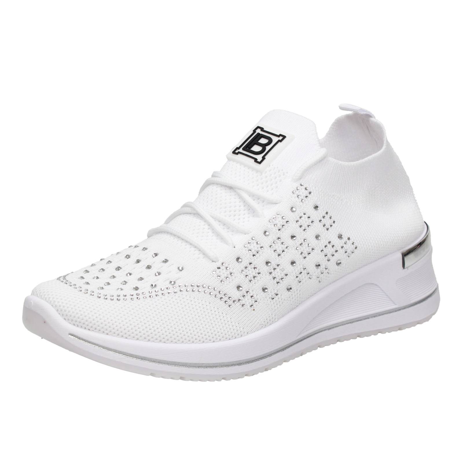 Laura Biagiotti Stoffsneaker mit erhhter Sohle wei - Gre 41 258c 7590₽
