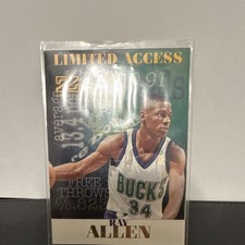 1997-98 SkyBox Z-Force Limited Access Ray Allen #2 LA Milwaukee Bucks