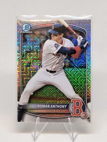 2025 Bowman Baseball Roman Anthony BCP-167 Mojo Refractor Red Sox Prospect Card
