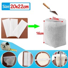 100Pcs Plant Grow Bags  Biodegradable Nursery Pots Nonwoven Seed Starter Garden