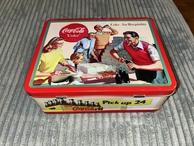 Tin Box COCA COLA Coke for Hospitality BLECHDOSE Koffer Dose RARITÄT Vintage