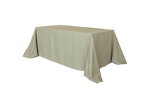 Tischdecke ECKIG 2,50 x 3,50m bodenlang olivgrün Event Hochzeit Bankett