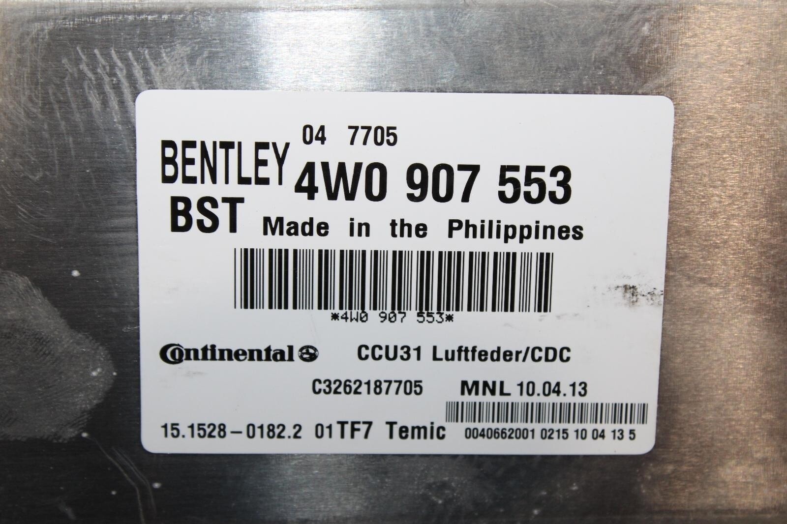 13-17 Flying Spur Electronic Air Ride Suspension Control Module Computer OEM WTY