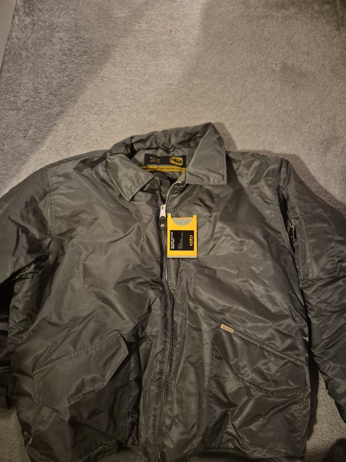 Parka Scott Vintage Para Hombre Estilo Militar Resistente Verde Talla 2XL
