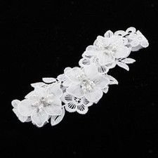 Giarrettiera da sposa in pizzo con anello per gamba, per damigelle d'onore e