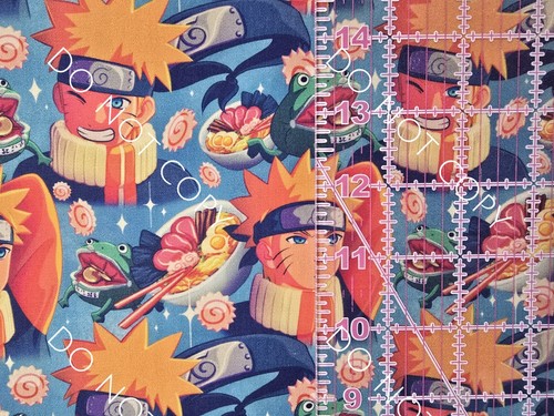 Custom 100% Cotton Woven Fabric Anime Naruto by the 1/4 Yard 9x56 - Picture 1 of 2